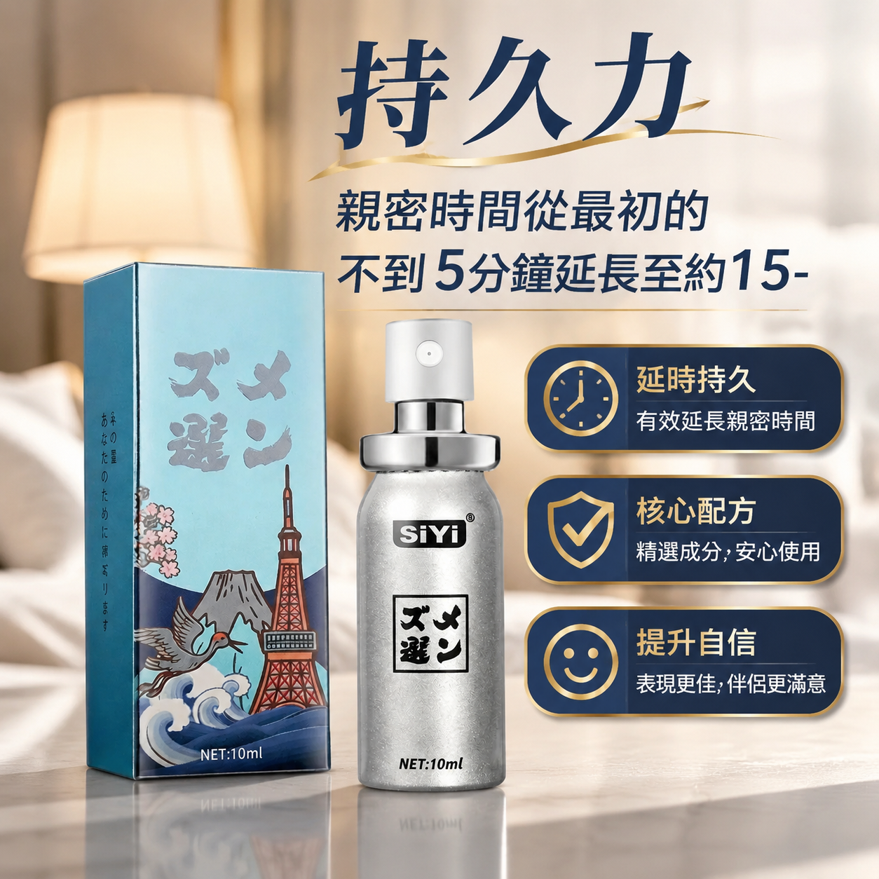 說實話,岡本延時噴劑10ml真的幫我找回了男性持久力